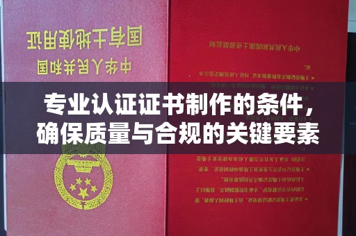 格尔木专业认证证书制作的条件，确保质量与合规的关键要素